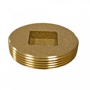 BRASS CO PLG 1-1/2 CS