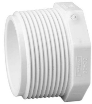PVC PLUG 1/2 MPT